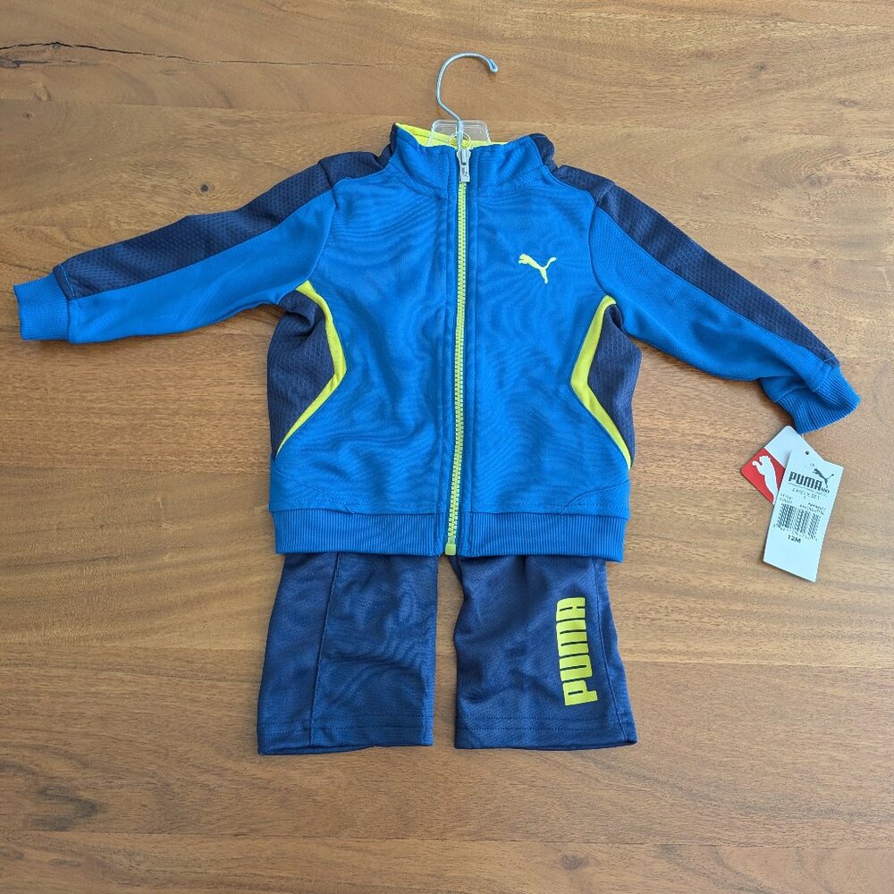 Boys Puma 2 Piece Track Suit - 12 mo